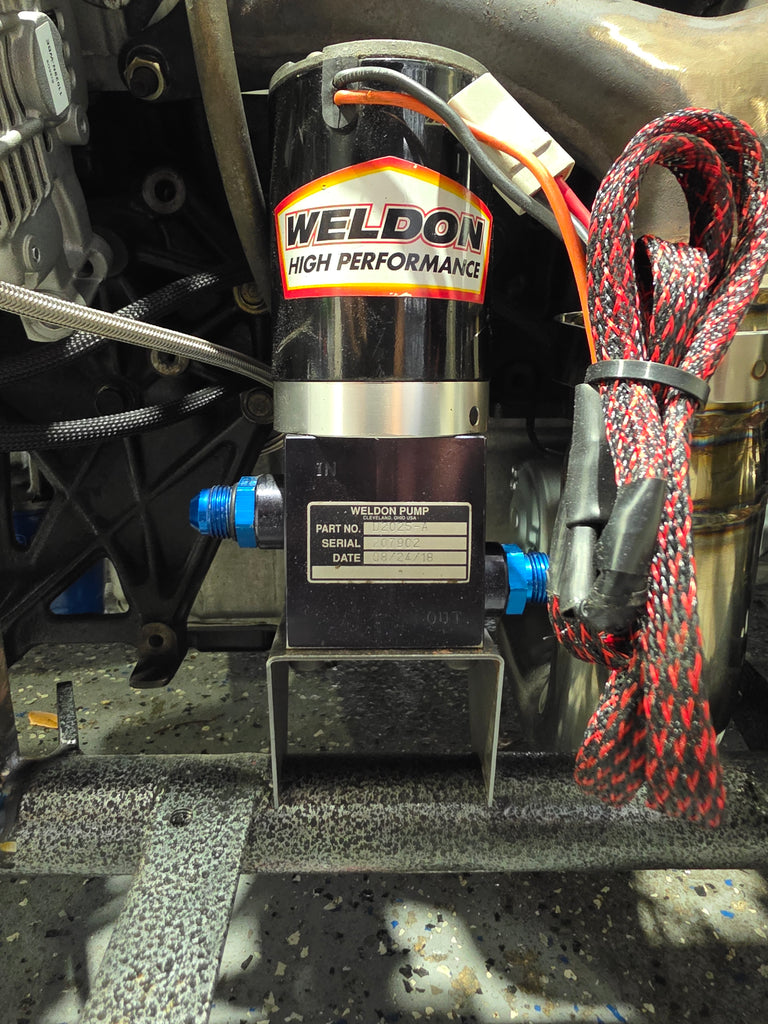 Weldon fuel pump mount