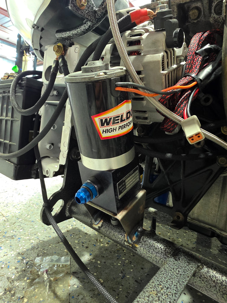 Weldon fuel pump mount