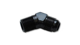 Vibrant -6AN x 1/4in NPT Flare to Pipe Tee Adapter Fitting - Aluminum