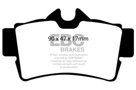 EBC 94-98 Ford Mustang 3.8 Yellowstuff Rear Brake Pads