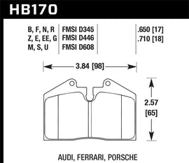 Hawk 89-95 Ferrari 348 GTB/GTS Front/Rear / 89-94 Porsche 911 3.6L Front / 87-89 Porsche 911 3.3L Fr