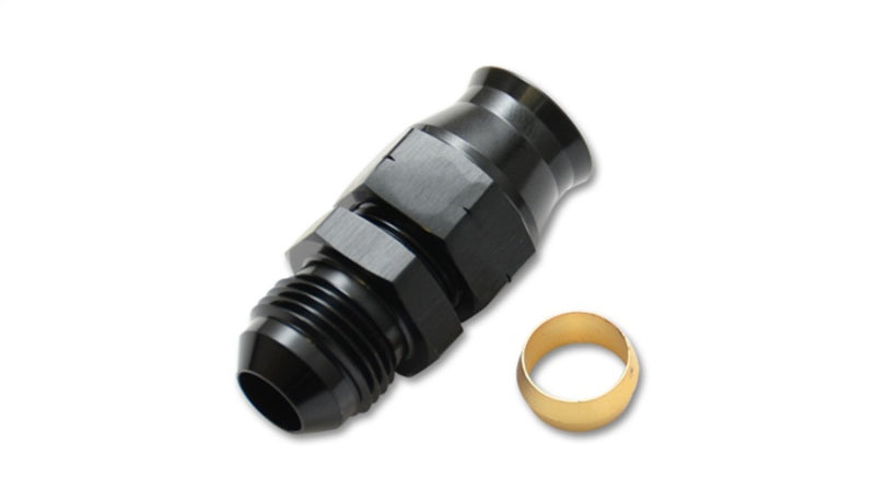 Vibrant -10AN Male to .625in Tube Adapter Fitting (w/Brass Olive Insert)