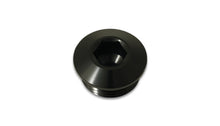 Load image into Gallery viewer, Vibrant Aluminum -16AN ORB Slimline Port Plug w/O-Ring - Anodized Black