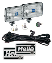 Load image into Gallery viewer, Hella 450 H3 12V SAE/ECE Fog Lamp Kit Clear - Rectangle (Includes 2 Lamps)