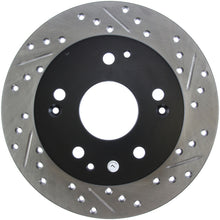 Load image into Gallery viewer, StopTech 02-06 Acura RSX Incl. Type S / 97-01 Integra Type R Slotted &amp; Drilled Left Rear Rotor