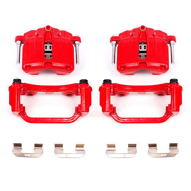 Power Stop 00-03 Cadillac DeVille Rear Red Calipers w/Brackets - Pair