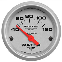 Load image into Gallery viewer, Autometer Ultra-Lite 52mm 40-120 Deg C Short Sweep Electronic Water Temp Gauge