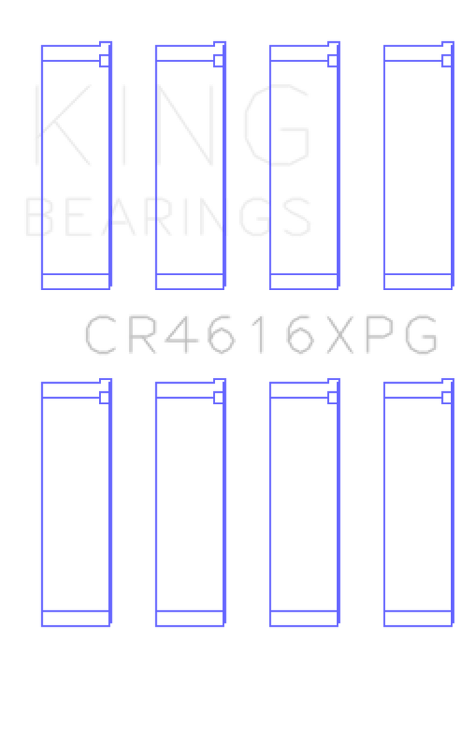 King Subaru FA20 (Suites 52mm Journal Size) (Size STDX) Tri-Metal Perf Rod Bearing Set