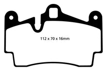 Load image into Gallery viewer, EBC 11-15 Audi Q7 3.0 Supercharged Yellowstuff Rear Brake Pads