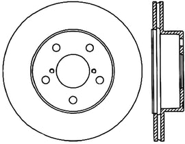 StopTech 05-07 Subaru Impreza WRX/STi Slotted & Drilled Left Rear Rotor