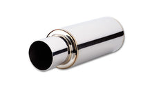 Load image into Gallery viewer, Vibrant TPV Round Muffler (23in Long) with 4in Round Tip Straight Cut - 2.5in inlet I.D.
