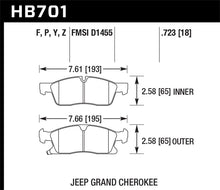 Load image into Gallery viewer, Hawk 11-12 Dodge Durango / 11-12 Jeep Grand Cherokee HPS Front Street Brake Pads