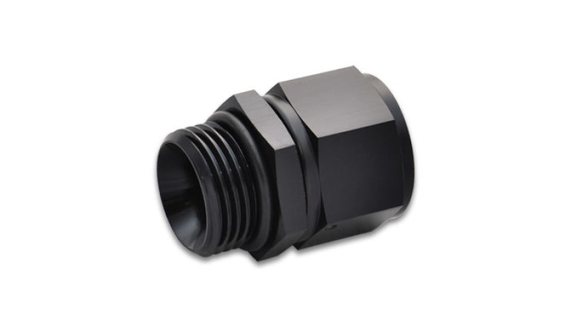 Vibrant -6AN Female to -10 ORB Swivel Adapter w/ O-Ring - Anodized Black