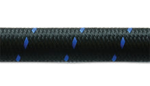 Load image into Gallery viewer, Vibrant -10 AN Two-Tone Black/Blue Nylon Braided Flex Hose (20 foot roll)