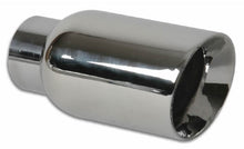 Load image into Gallery viewer, Vibrant 2.5in ID Single 4in OD Round SS Exhaust Tip (Double Wall Angle Cut)