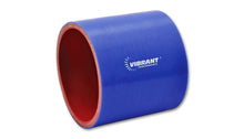 Load image into Gallery viewer, Vibrant 4 Ply Reinforced Silicone Straight Hose Coupling - 2.5in I.D. x 3in long (BLUE)