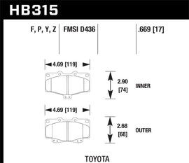 Hawk HPS Street Brake Pads