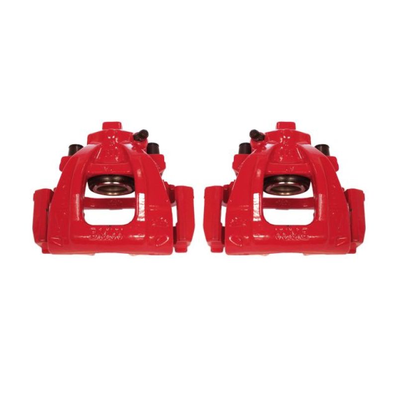 Power Stop 02-06 Mini Cooper Front Red Calipers w/Brackets - Pair