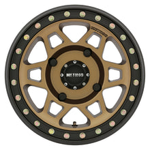 Load image into Gallery viewer, Method MR405 UTV Beadlock 15x7 5+2/38mm Offset 4x136 106mm CB Method Bronze Wheel - Matte Black Ring