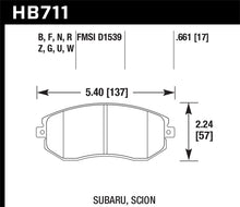 Load image into Gallery viewer, Hawk 13-14 Scion FR-S / 13-14 Subaru BRZ Base 2dr Coupe HPS 5.0 Front Brake Pads