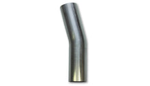 Load image into Gallery viewer, Vibrant 2.5in O.D. T304 SS 15 deg Mandrel Bend 5in x 5in leg lengths (3.5in Centerline Radius)