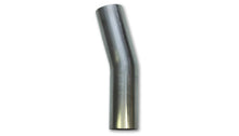 Load image into Gallery viewer, Vibrant 2in O.D. T304 SS 15 deg Mandrel Bend 4in x 4in leg lengths (2in Centerline Radius)