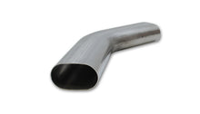 Load image into Gallery viewer, Vibrant 3.5in Oval (Nominal Size) T304 SS 45 deg Mandrel Bend 6in x 6in leg lengths