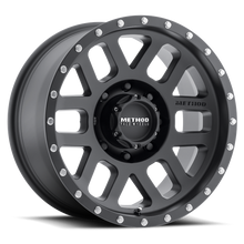 Load image into Gallery viewer, Method MR306 Mesh 18x9 -12mm Offset 8x170 130.81mm CB Matte Black Wheel