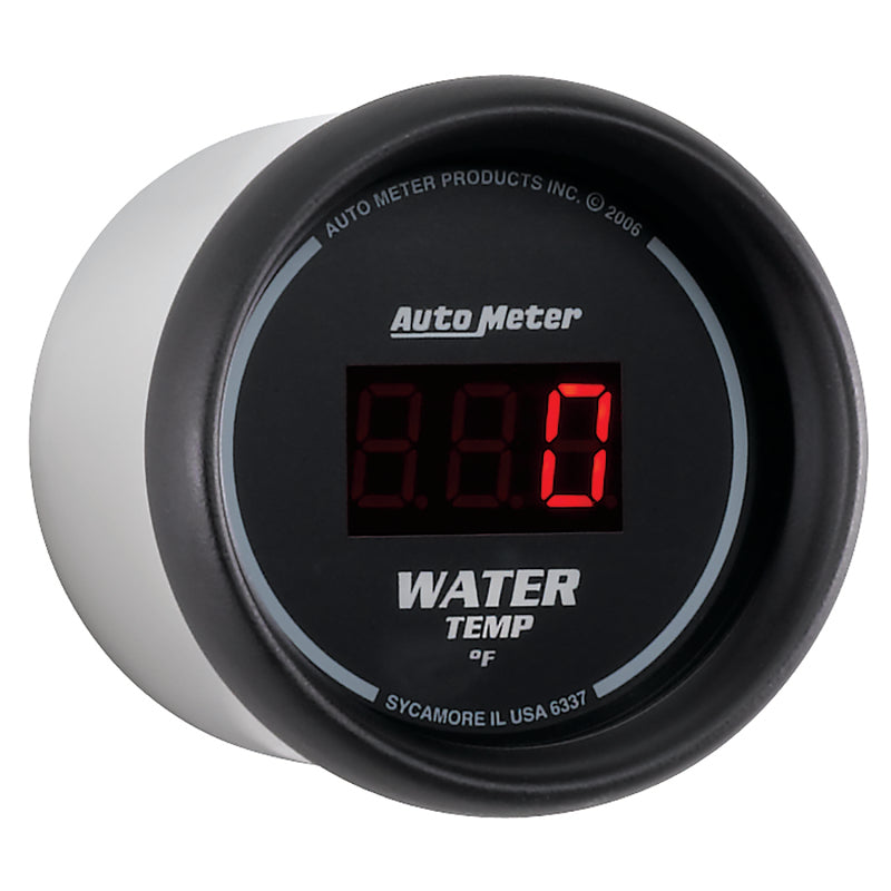 Autometer Black 0-300 F Digital Water Temp Gauge
