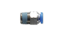 Load image into Gallery viewer, Vibrant Male Straight Pneumatic Vacuum Fitting 1/4in NPT Thread for use with 3/8in 9.5mm OD tubing