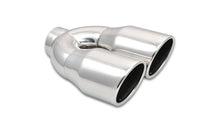 Load image into Gallery viewer, Vibrant 2.5in ID Dual 3.5in OD Round SS Exhaust Tip (Single Wall Angle Cut)