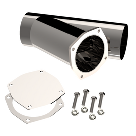 QTP 5in Weld-On QTEC Exhaust Cutout Y-Pipe