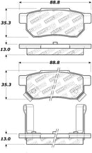 Load image into Gallery viewer, StopTech Street Touring 90-01 Integra (exc. Type R) Brake Pads