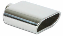 Load image into Gallery viewer, Vibrant 5.5in x 3in Oval SS Exhaust Tip (Single Wall Angle Cut Rolled Edge)