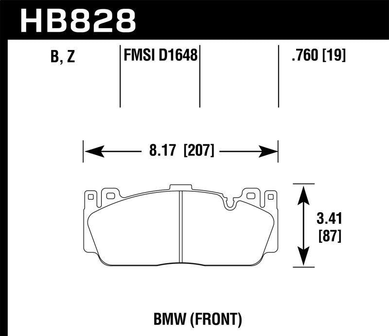 Hawk 12-17 BMW M6 / 14-17 BMW M6 Gran Coupe / 13-16 BMW M5 Performance Ceramic Front Brake Pads