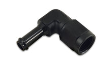 Load image into Gallery viewer, Vibrant -8AN to 3/8in Hose Barb 90 Degree Adapter - Anodized Black