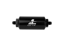 Load image into Gallery viewer, Aeromotive In-Line Filter - (AN-6 Male) 10 Micron Microglass Element Bright Dip Black Finish