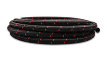 Load image into Gallery viewer, Vibrant -4 AN Two-Tone Black/Red Nylon Braided Flex Hose (10 foot roll)