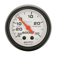 Load image into Gallery viewer, Autometer Phantom 52mm 30 PSI Mechanical Boost Gauge
