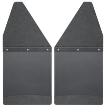 Load image into Gallery viewer, Husky Liners GM 99-16 Silverado/Sierra 12in W Black Top &amp; Weight Kick Back Front Mud Flaps