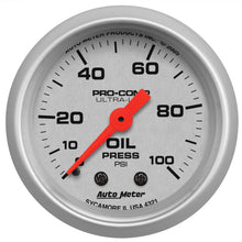 Load image into Gallery viewer, Autometer Ultra-Lite 52mm 0-100 PSI Mechanical Oil Pressure Gauge