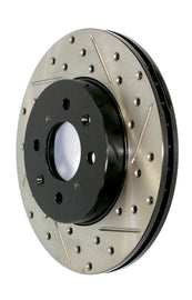 StopTech 11-12 Dodge Durango Sport Drilled & Slotted Front Passenger-Side Brake Rotor