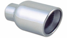 Load image into Gallery viewer, Vibrant 4in Round SS Exhaust Tip (Double Wall Resonated Angle Cut Rolled Edge)