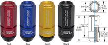 Load image into Gallery viewer, Project Kics Leggdura Racing Shell Type Lug Nut 53mm Open-End Look 16 Pcs + 4 Locks 12X1.5 Red