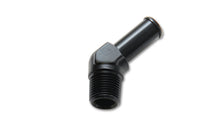 Load image into Gallery viewer, Vibrant 1/2 NPT to 5/8in Barb Straight Fitting 45 Deg Adapter - Aluminum